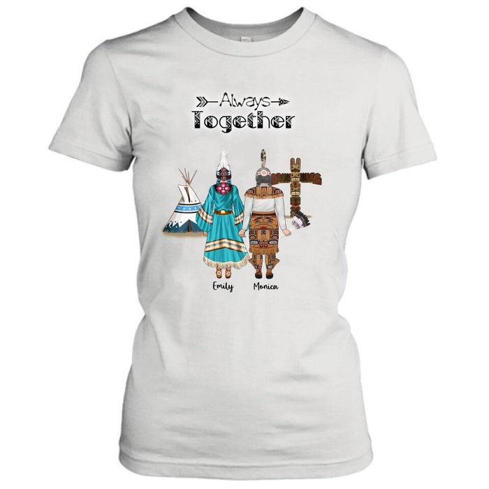 Custom Personalized Native American Mother and Daughters T-Shirt/Long Sleeves/Hoodie/Sweater - Gift for Native American Mother and Daughters - Up to 2 Daughters