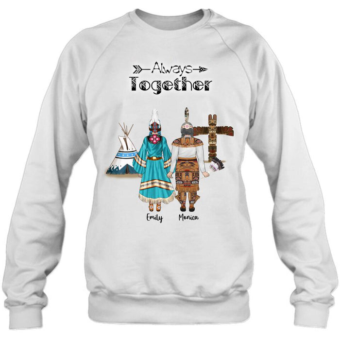 Custom Personalized Native American Mother and Daughters T-Shirt/Long Sleeves/Hoodie/Sweater - Gift for Native American Mother and Daughters - Up to 2 Daughters