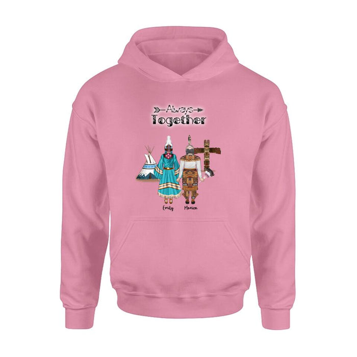 Custom Personalized Native American Mother and Daughters T-Shirt/Long Sleeves/Hoodie/Sweater - Gift for Native American Mother and Daughters - Up to 2 Daughters