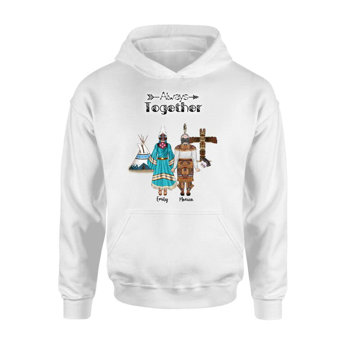 Custom Personalized Native American Mother and Daughters T-Shirt/Long Sleeves/Hoodie/Sweater - Gift for Native American Mother and Daughters - Up to 2 Daughters