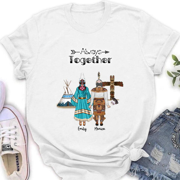 Custom Personalized Native American Mother and Daughters T-Shirt/Long Sleeves/Hoodie/Sweater - Gift for Native American Mother and Daughters - Up to 2 Daughters