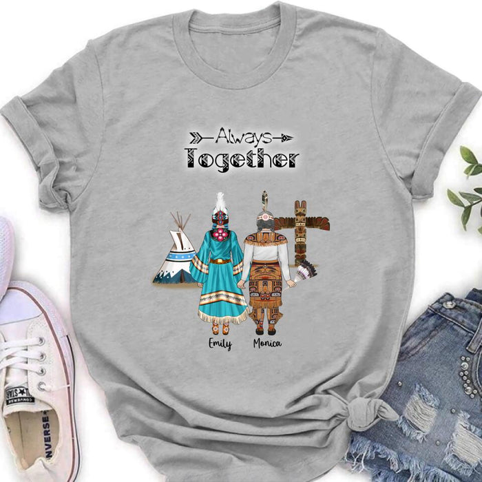 Custom Personalized Native American Mother and Daughters T-Shirt/Long Sleeves/Hoodie/Sweater - Gift for Native American Mother and Daughters - Up to 2 Daughters