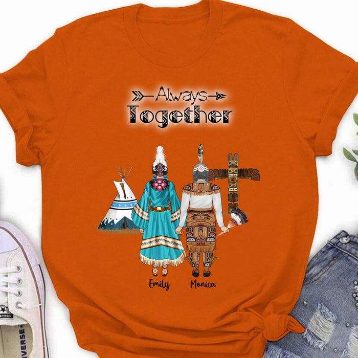 Custom Personalized Native American Mother and Daughters T-Shirt/Long Sleeves/Hoodie/Sweater - Gift for Native American Mother and Daughters - Up to 2 Daughters