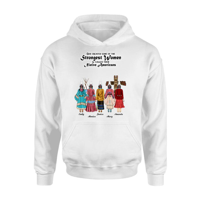 Custom Personalized T-Shirt/Hoodie/Sweatshirt/Long Sleeves - Gift for Native American Best Friends/Sisters - Up to 5 Girls