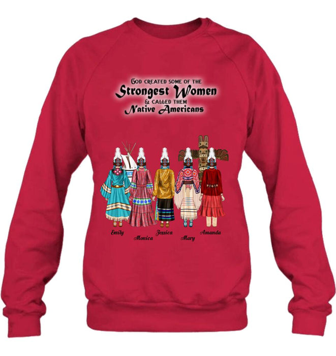 Custom Personalized T-Shirt/Hoodie/Sweatshirt/Long Sleeves - Gift for Native American Best Friends/Sisters - Up to 5 Girls