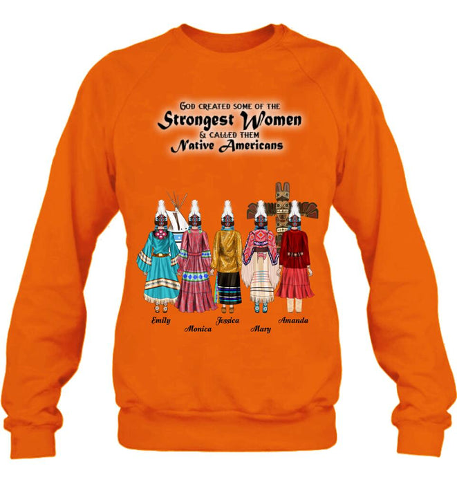 Custom Personalized T-Shirt/Hoodie/Sweatshirt/Long Sleeves - Gift for Native American Best Friends/Sisters - Up to 5 Girls