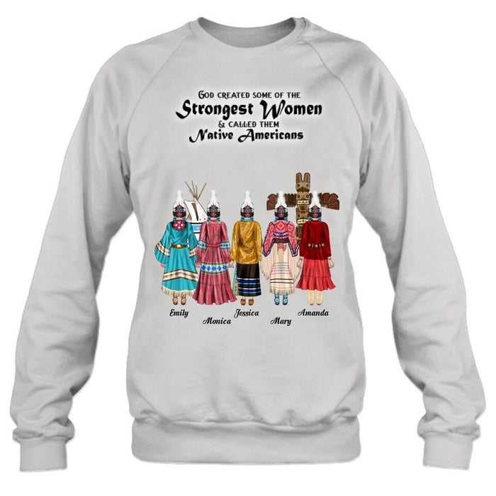 Custom Personalized T-Shirt/Hoodie/Sweatshirt/Long Sleeves - Gift for Native American Best Friends/Sisters - Up to 5 Girls