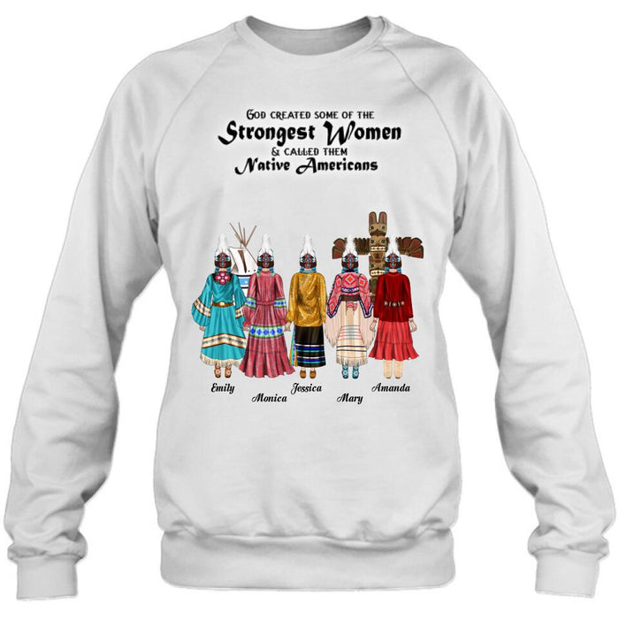 Custom Personalized T-Shirt/Hoodie/Sweatshirt/Long Sleeves - Gift for Native American Best Friends/Sisters - Up to 5 Girls