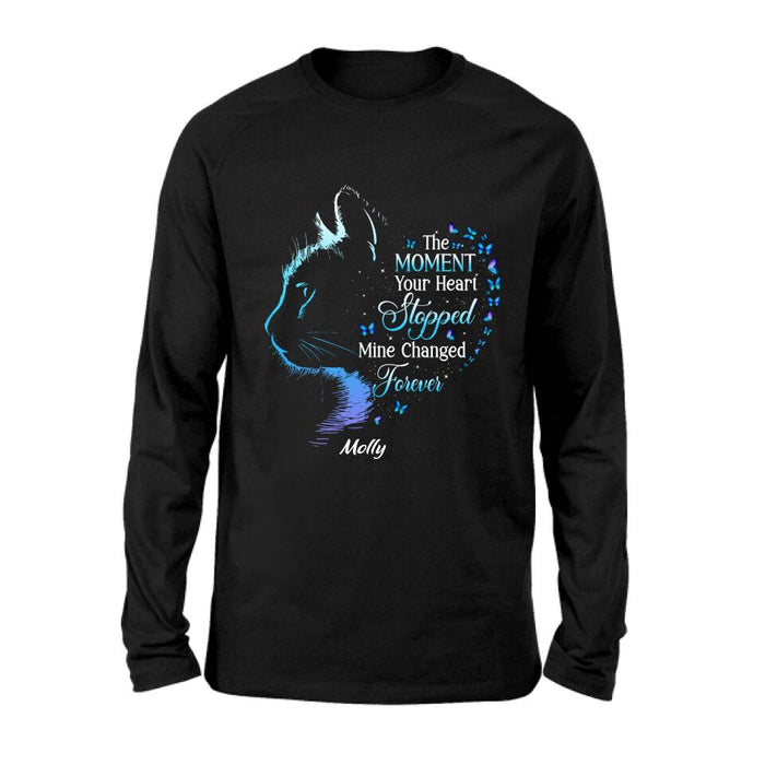 Personalized Memorial Pet Shirt/ Hoodie - Memorial Gift For Pet Lover - The Moment Your Heart Stopped Mine Changed Forever