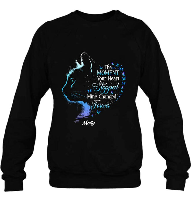 Personalized Memorial Pet Shirt/ Hoodie - Memorial Gift For Pet Lover - The Moment Your Heart Stopped Mine Changed Forever