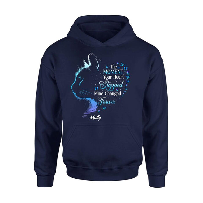 Personalized Memorial Pet Shirt/ Hoodie - Memorial Gift For Pet Lover - The Moment Your Heart Stopped Mine Changed Forever