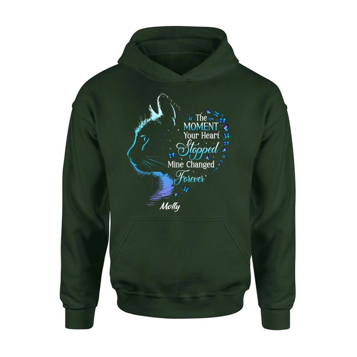 Personalized Memorial Pet Shirt/ Hoodie - Memorial Gift For Pet Lover - The Moment Your Heart Stopped Mine Changed Forever