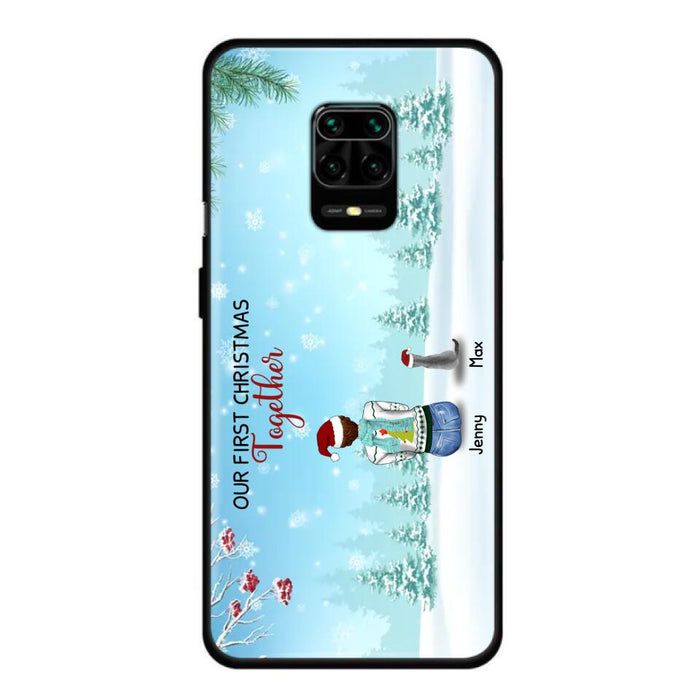 Custom Personalized Christmas Family Phone Case - Best Gift Idea For Christmas/Family With Up To 3 Kids & 3 Pets - Our First Christmas Together - Cases For Oppo, Xiaomi & Huawei