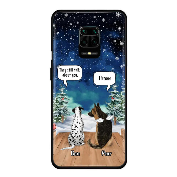 Custom Personalized Memorial Pet Phone Case - Upto 5 Pets - Memorial Gift Idea For Dog/Cat Lovers - They Still Talk About You - Case For Oppo, Xiaomi & Huawei