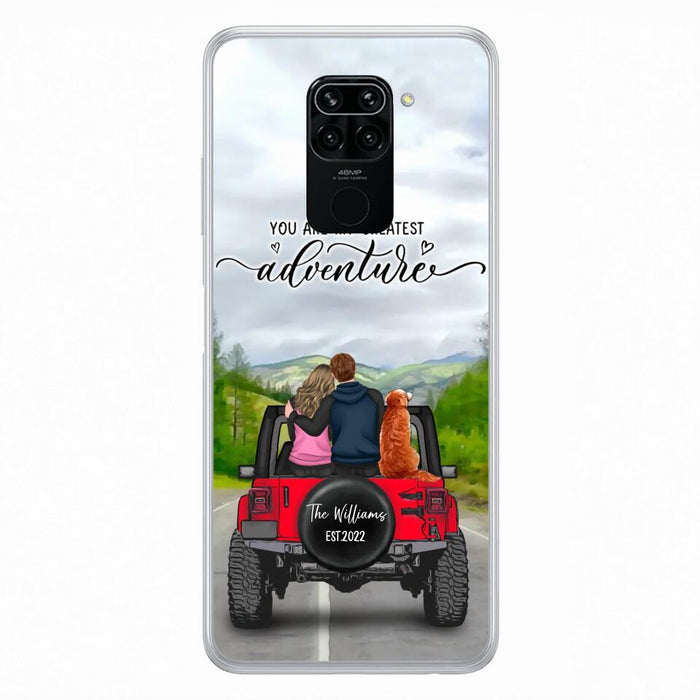 Custom Personalized Off-Road Couple Phone Case - Couple With Upto 4 Dogs- Gift Idea For Couple/ Dog Lover - You Are My Greatest Adventure - Case For Xiaomi, Oppo And Huawei