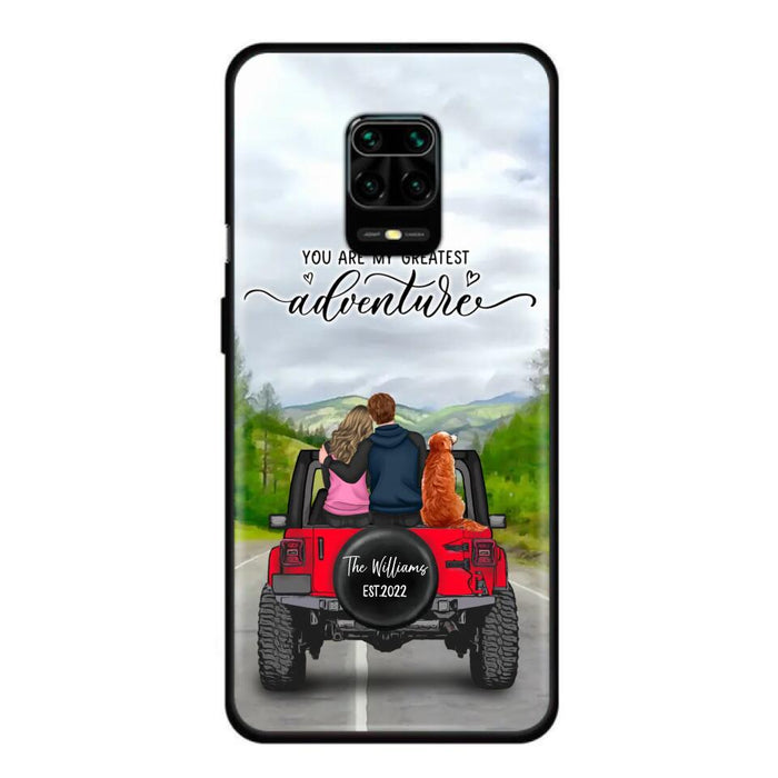 Custom Personalized Off-Road Couple Phone Case - Couple With Upto 4 Dogs- Gift Idea For Couple/ Dog Lover - You Are My Greatest Adventure - Case For Xiaomi, Oppo And Huawei