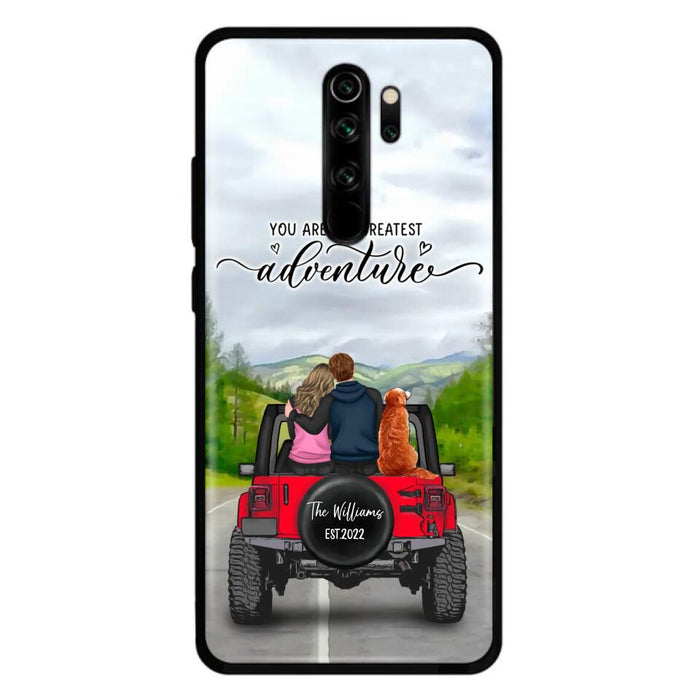 Custom Personalized Off-Road Couple Phone Case - Couple With Upto 4 Dogs- Gift Idea For Couple/ Dog Lover - You Are My Greatest Adventure - Case For Xiaomi, Oppo And Huawei