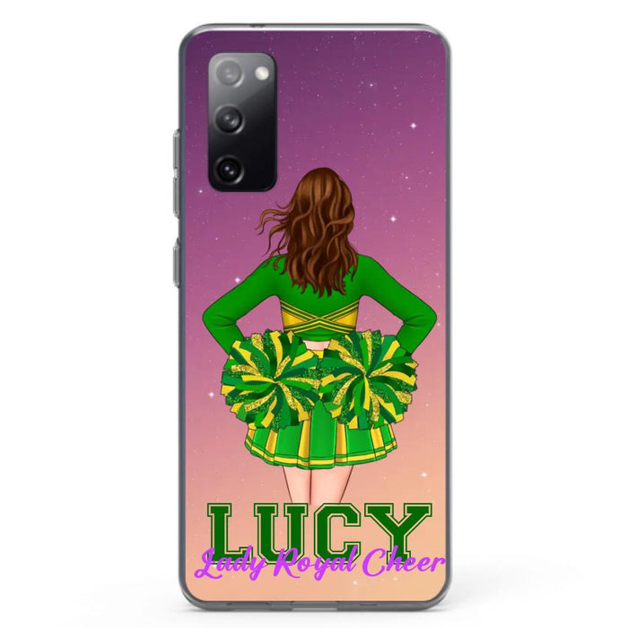 Custom Personalized Cheerleading Phone Case - Birthday Gift For Cheerleading Coach, Cheerleader - Case For iPhone And Samsung