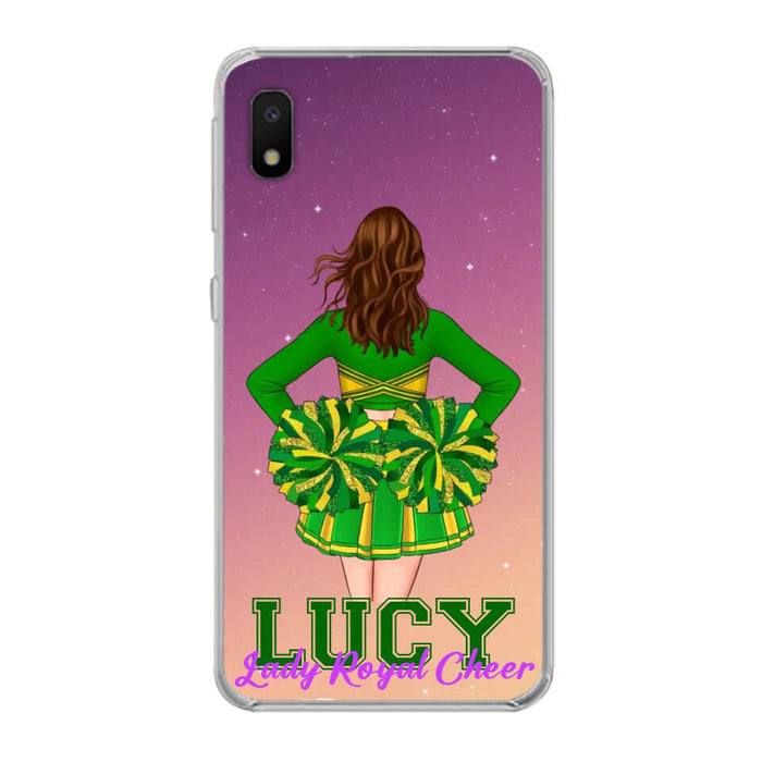 Custom Personalized Cheerleading Phone Case - Birthday Gift For Cheerleading Coach, Cheerleader - Case For iPhone And Samsung