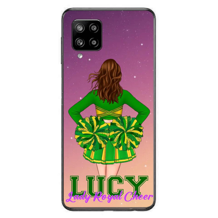 Custom Personalized Cheerleading Phone Case - Birthday Gift For Cheerleading Coach, Cheerleader - Case For iPhone And Samsung