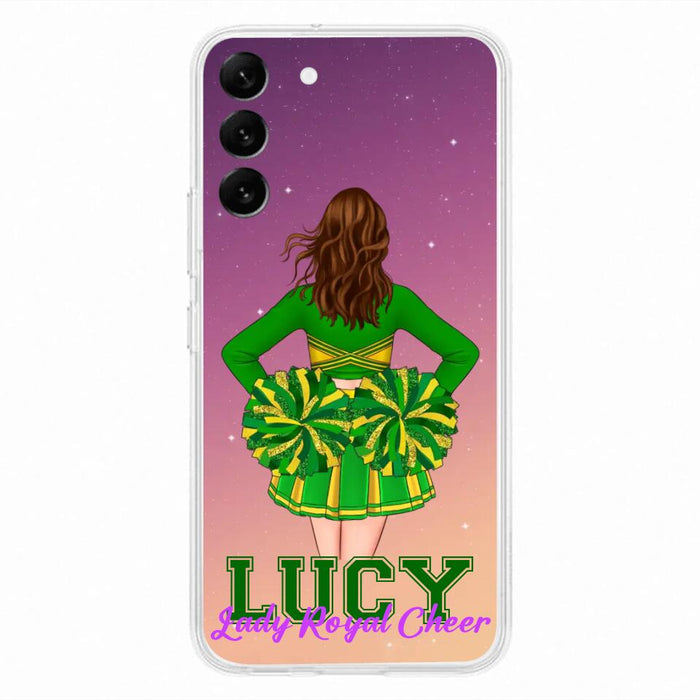 Custom Personalized Cheerleading Phone Case - Birthday Gift For Cheerleading Coach, Cheerleader - Case For iPhone And Samsung