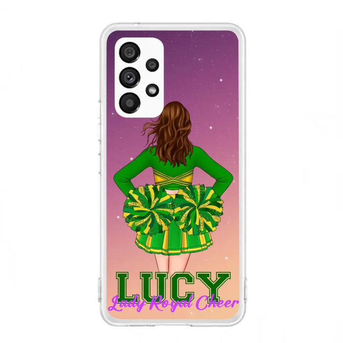 Custom Personalized Cheerleading Phone Case - Birthday Gift For Cheerleading Coach, Cheerleader - Case For iPhone And Samsung