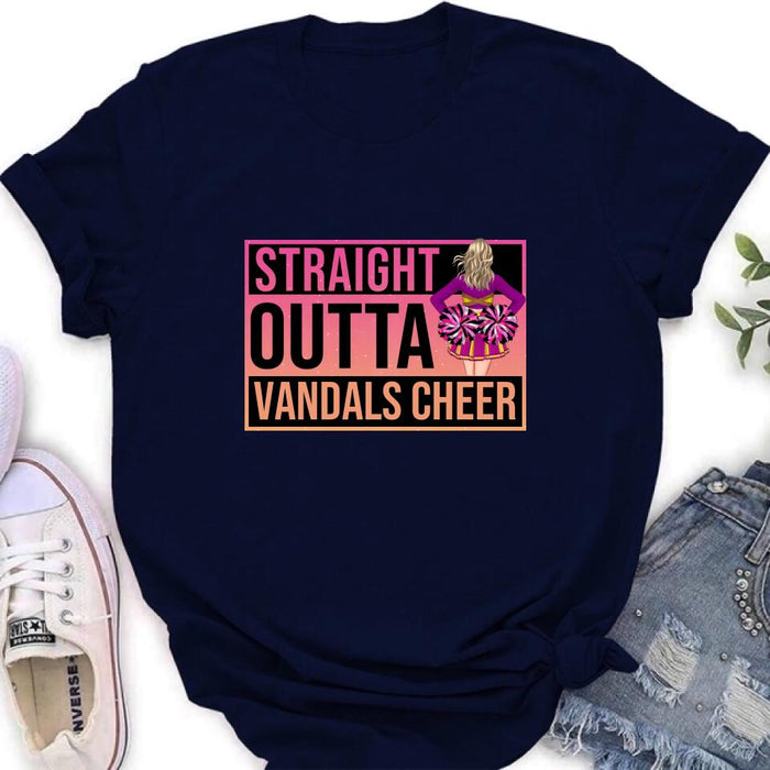 Custom Personalized Cheerleading T-shirt/ Long Sleeve/ Sweatshirt/ Hoodie - Gift For Cheerleaders -  Straight Outta Cheer Team