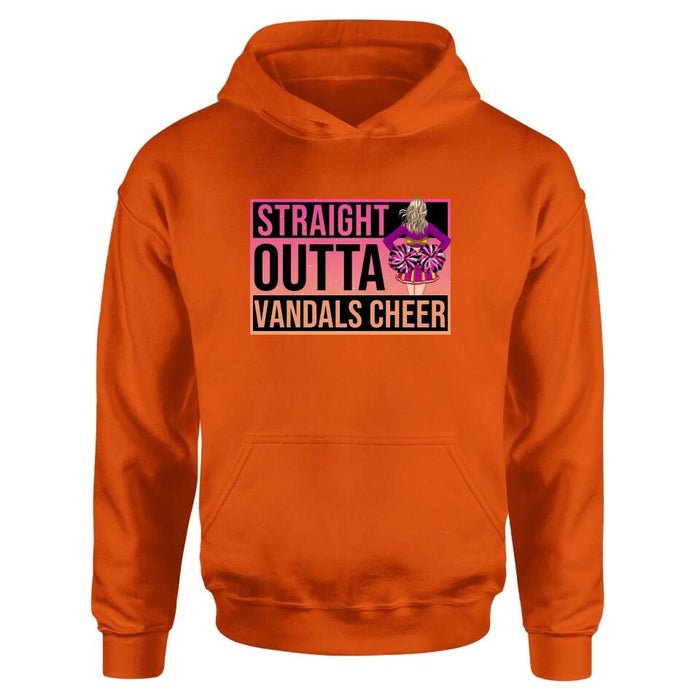 Custom Personalized Cheerleading T-shirt/ Long Sleeve/ Sweatshirt/ Hoodie - Gift For Cheerleaders -  Straight Outta Cheer Team