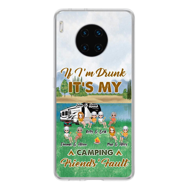 Personalized Camping Friends Phone Case - Up to 8 People - Gift Idea For Camping Lover - Case For Xiaomi, Oppo & Huawei