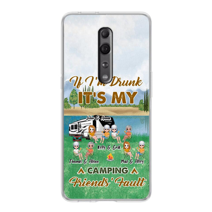 Custom Personalized Camping Friends Phone Case - Upto 8 People - Gift Idea For Camping Lover - Case For Xiaomi, Oppo & Huawei