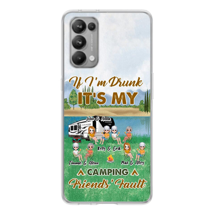 Custom Personalized Camping Friends Phone Case - Upto 8 People - Gift Idea For Camping Lover - Case For Xiaomi, Oppo & Huawei