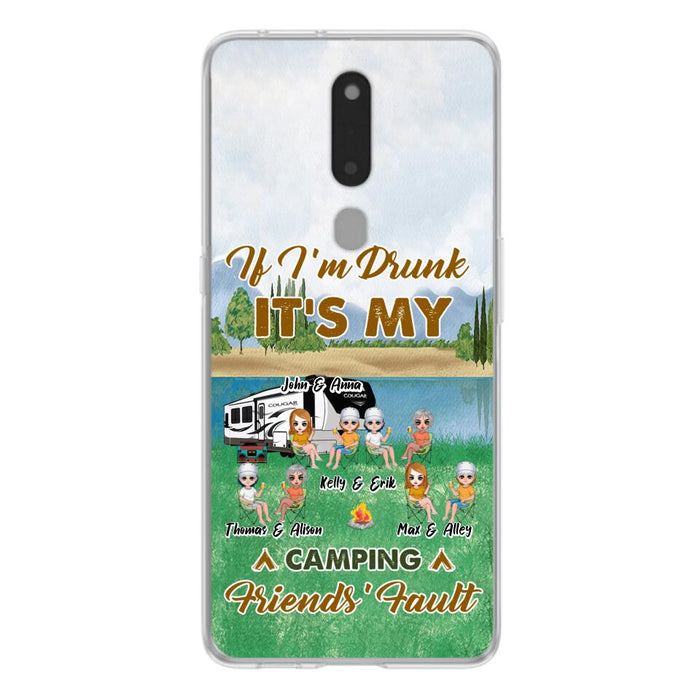 Custom Personalized Camping Friends Phone Case - Upto 8 People - Gift Idea For Camping Lover - Case For Xiaomi, Oppo & Huawei