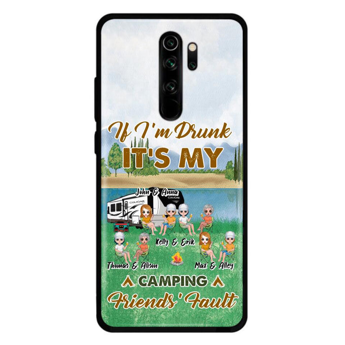 Custom Personalized Camping Friends Phone Case - Upto 8 People - Gift Idea For Camping Lover - Case For Xiaomi, Oppo & Huawei