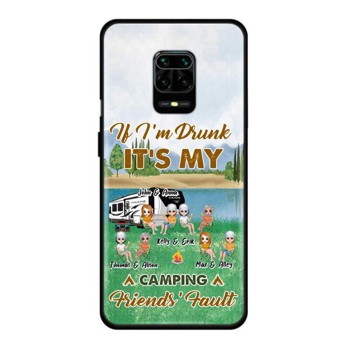 Custom Personalized Camping Friends Phone Case - Upto 8 People - Gift Idea For Camping Lover - Case For Xiaomi, Oppo & Huawei