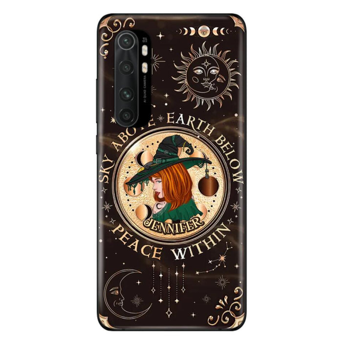 Custom Personalized Witch Phone Case - Gift Idea For Girl - Wiccan Decor/Pagan Decor - As Above So Below - Cases For Xiaomi, Oppo And Huawei