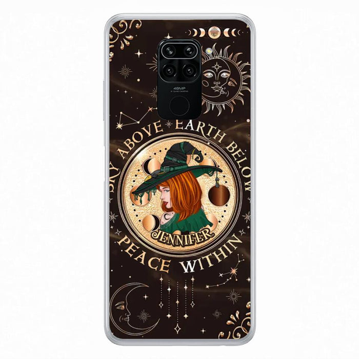 Custom Personalized Witch Phone Case - Gift Idea For Girl - Wiccan Decor/Pagan Decor - As Above So Below - Cases For Xiaomi, Oppo And Huawei