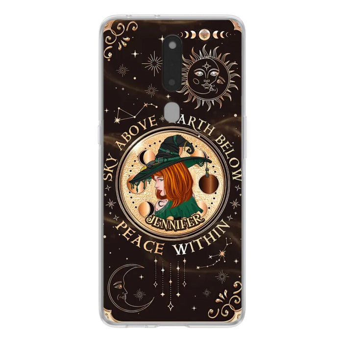 Custom Personalized Witch Phone Case - Gift Idea For Girl - Wiccan Decor/Pagan Decor - As Above So Below - Cases For Xiaomi, Oppo And Huawei