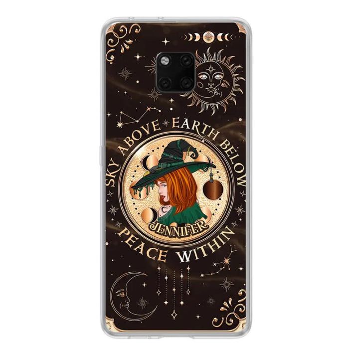 Custom Personalized Witch Phone Case - Gift Idea For Girl - Wiccan Decor/Pagan Decor - As Above So Below - Cases For Xiaomi, Oppo And Huawei