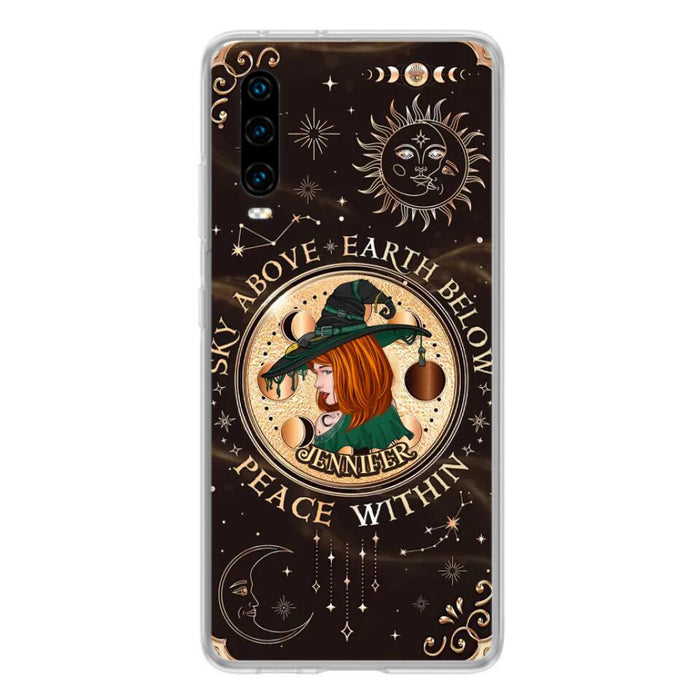 Custom Personalized Witch Phone Case - Gift Idea For Girl - Wiccan Decor/Pagan Decor - As Above So Below - Cases For Xiaomi, Oppo And Huawei