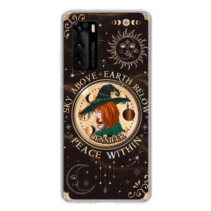 Custom Personalized Witch Phone Case - Gift Idea For Girl - Wiccan Decor/Pagan Decor - As Above So Below - Cases For Xiaomi, Oppo And Huawei