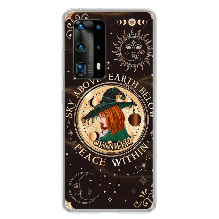 Custom Personalized Witch Phone Case - Gift Idea For Girl - Wiccan Decor/Pagan Decor - As Above So Below - Cases For Xiaomi, Oppo And Huawei