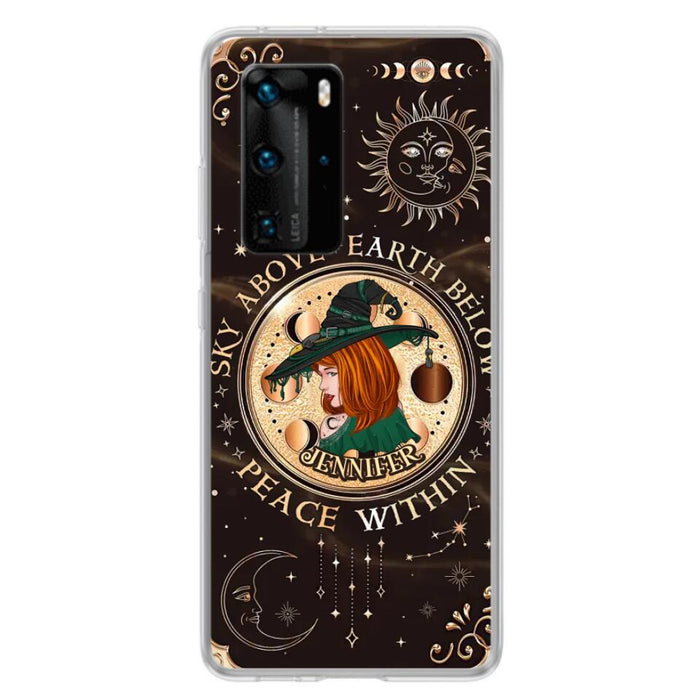 Custom Personalized Witch Phone Case - Gift Idea For Girl - Wiccan Decor/Pagan Decor - As Above So Below - Cases For Xiaomi, Oppo And Huawei