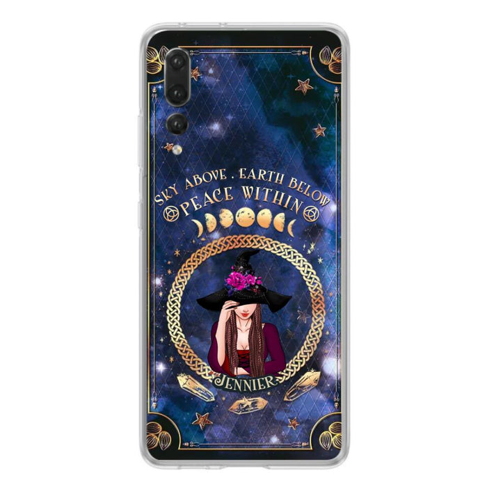 Personalized Witch Xiaomi/ Oppo/ Huawei Case - Sky Above Earth Below Peace Within - Gift Idea For Friends/ Birthday