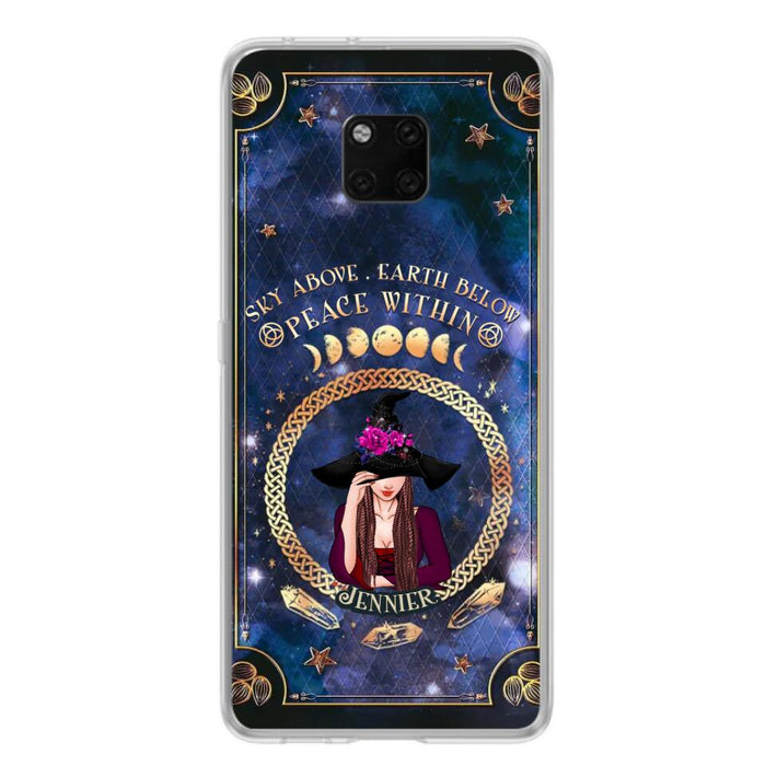 Personalized Witch Xiaomi/ Oppo/ Huawei Case - Sky Above Earth Below Peace Within - Gift Idea For Friends/ Birthday