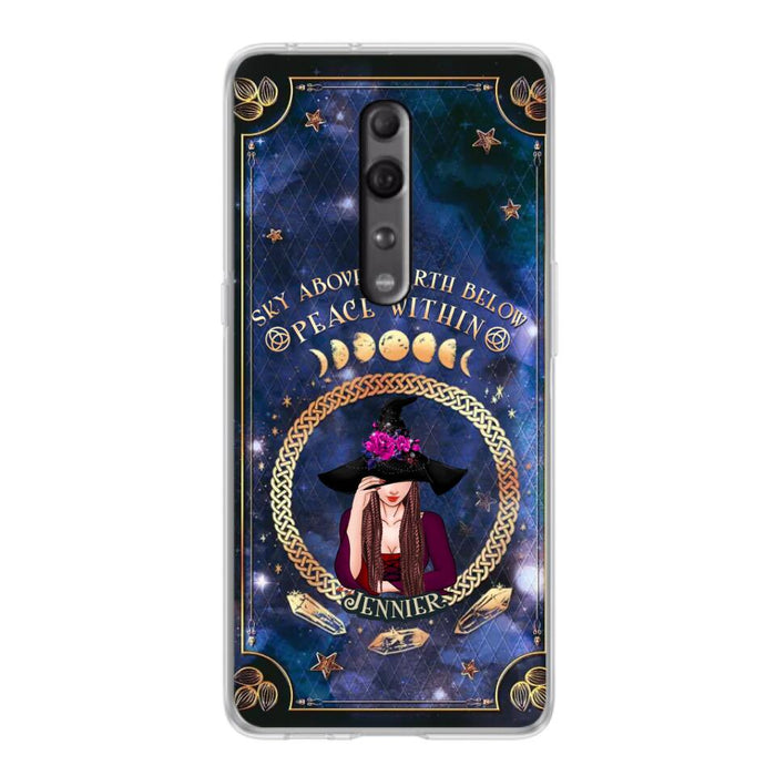 Personalized Witch Xiaomi/ Oppo/ Huawei Case - Sky Above Earth Below Peace Within - Gift Idea For Friends/ Birthday