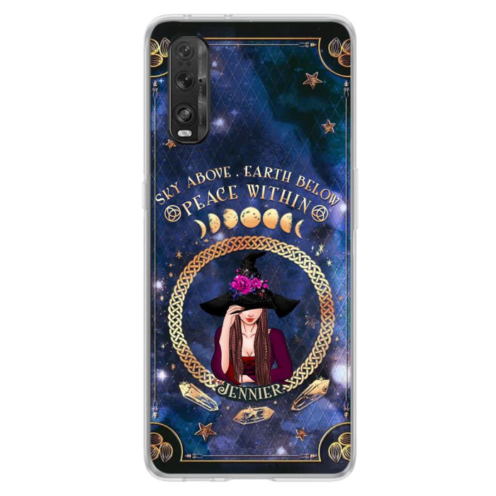 Personalized Witch Xiaomi/ Oppo/ Huawei Case - Sky Above Earth Below Peace Within - Gift Idea For Friends/ Birthday