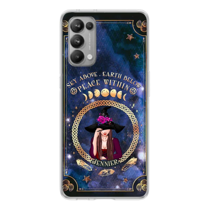 Personalized Witch Xiaomi/ Oppo/ Huawei Case - Sky Above Earth Below Peace Within - Gift Idea For Friends/ Birthday