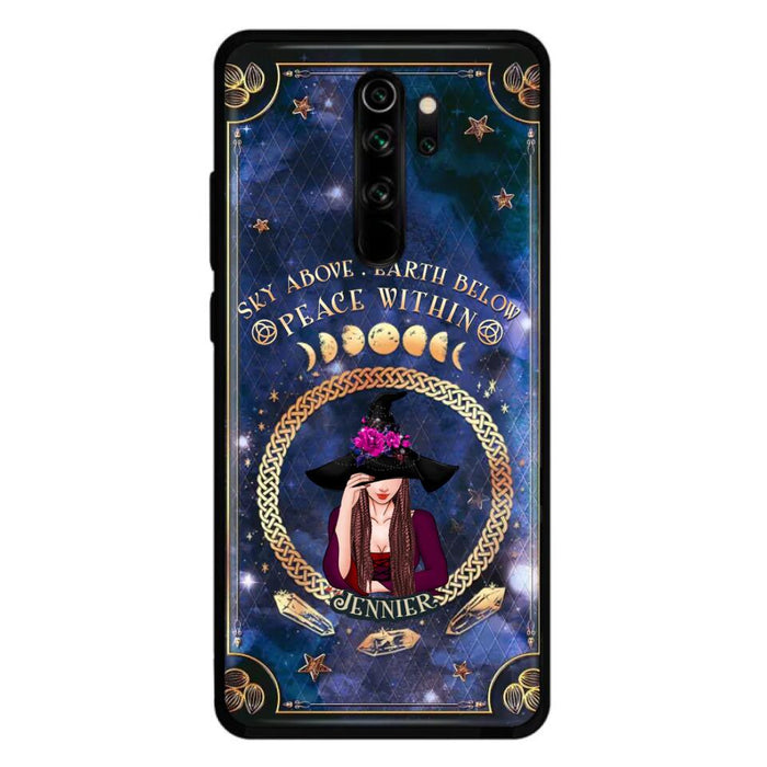 Personalized Witch Xiaomi/ Oppo/ Huawei Case - Sky Above Earth Below Peace Within - Gift Idea For Friends/ Birthday