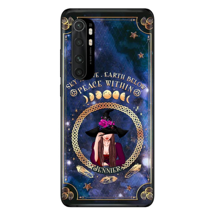 Personalized Witch Xiaomi/ Oppo/ Huawei Case - Sky Above Earth Below Peace Within - Gift Idea For Friends/ Birthday