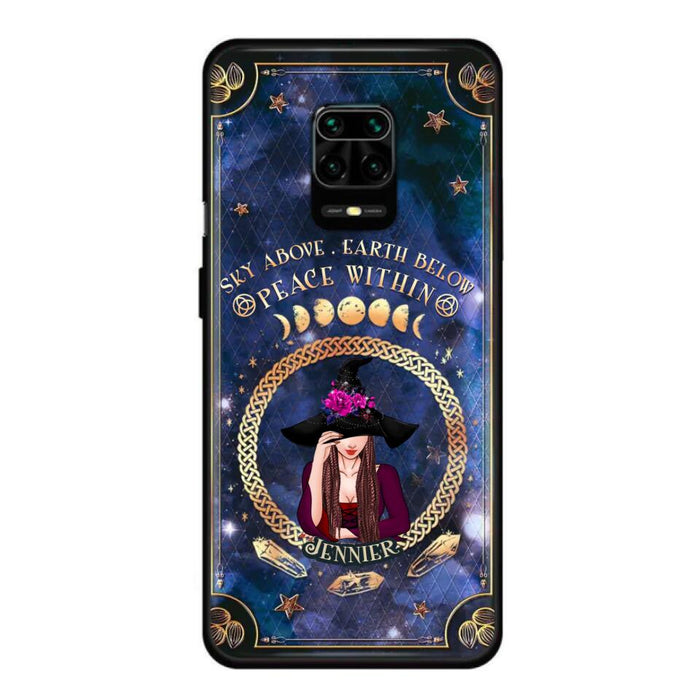 Personalized Witch Xiaomi/ Oppo/ Huawei Case - Sky Above Earth Below Peace Within - Gift Idea For Friends/ Birthday